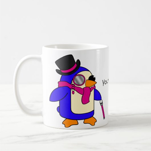 Rosa Pinguine Kaffeetasse (Links)