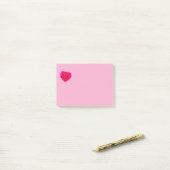 Rosa Pink #4 Post-it Klebezettel (Auf Schreibtisch)
