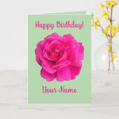 Rosa Pink #6 Karte (Gelbe Blume)