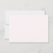 Rosa Pink Blush RSVP Karte (Rückseite)