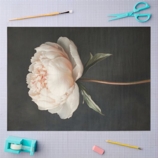 Rosa Pink Botanische Malerei Dekoupage Seidenpapier (Basteln)