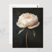 Rosa Pink Botanische Malerei Postkarte (Vorne/Hinten)