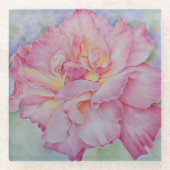 Rosa Pink Glasuntersetzer (Vorderseite)