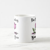 Rosa Pink in Verzweiflung Kaffeetasse (Mittel)