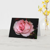 Rosa Pink Karte (Gelbe Blume)