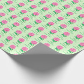 Rosa-Pink-Muttertags-Geschenkpapier Geschenkpapier (Ecke)