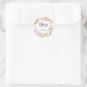 Rosa Pink Peony Brautparty Fevor Sticker (Tasche)