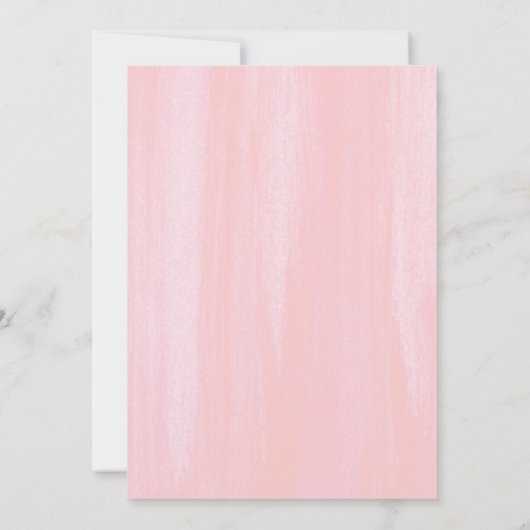 Rosa Pink Peony Frame Probe Abendessen Einladung (Rückseite)