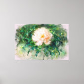 *~* Rosa Pink Peony TV2 Stretched Canvas Print Leinwanddruck (Vorderseite)
