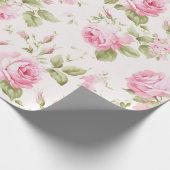 Rosa Pink Spray Geschenkpapier (Ecke)