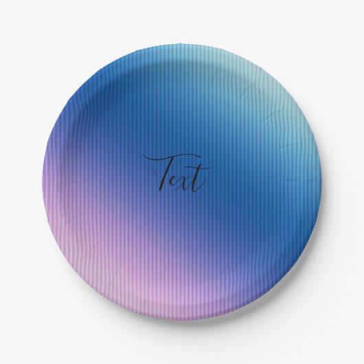 Rosa, pink , Streifen , ombre , rosa Farbverlauf Pappteller (Vorderseite)