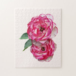 Rosa Pink und Weiß Puzzle