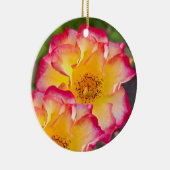 Rosa Pink Yellow Keramik Ornament (Rechts)