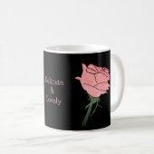 Rosa Pink - Zart & Lieblich Kaffeetasse (VorderseiteRechts)