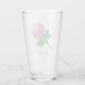 Rosa Pink zum Muttertag Glas (Rückseite)