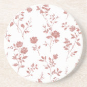 Rosa Pinke Blumen Getränkeuntersetzer (Vorne)