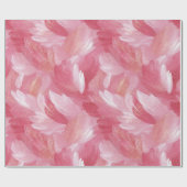 Rosa Pinselstrich Glitter Abstract Muster Geschenkpapier (Flach)