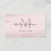 Rosa Pinselstrich Schlaganfälle Moderner Pinselstr Visitenkarte (Vorderseite)