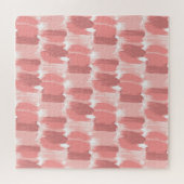 Rosa Pinselstriche Schlaganfälle Ölmuster Puzzle (Horizontal)