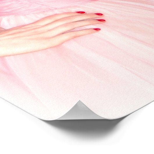 Rosa Pinup Poster (Ecke)