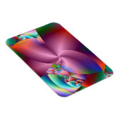 Rosa Pinwheel Abstrakt Magnet (Rechte Seite)