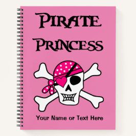 Rosa Pirate Princess Notizblock