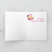 Rosa Piraten Geburtstag Karte (Innenseite)