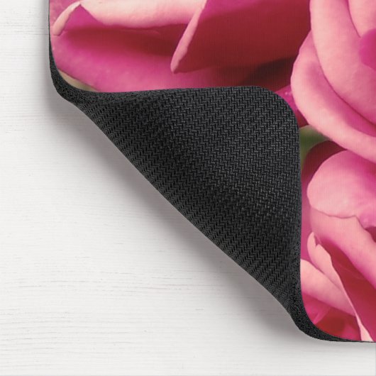 Rosa Pirouetten-Rosen Mousepad (Ecke)
