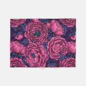 Rosa Piselbuquet Fleecedecke (Vorderseite (Horizontal))