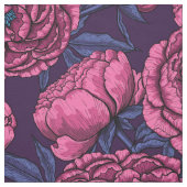 Rosa Piselbuquet Stoff (Muster)