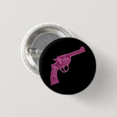Rosa Pistolenknopf Button (Vorne & Hinten)