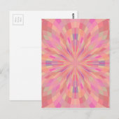 Rosa Pixel 2 Postkarte (Vorne/Hinten)