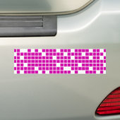 Rosa Pixel Autoaufkleber (Auf Auto)