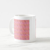 rosa Pixel Kaffeetasse (Vorderseite Links)