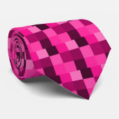 ROSA PIXEL KRAWATTE (Gerollt)