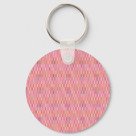 rosa Pixel Schlüsselanhänger (Vorderseite)
