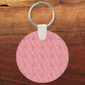 rosa Pixel Schlüsselanhänger (Vorderseite)