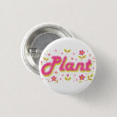rosa Pixel-Typ  Button (Vorne & Hinten)