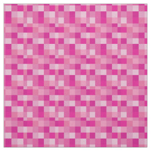 Rosa Pixelated Muster  Gamer Stoff