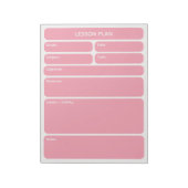 Rosa Planerpapier Notizblock (Rotiert)