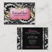 Rosa Platte 311 Lace de Luxe Lavish Visitenkarte (Vorne/Hinten)