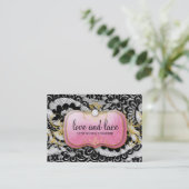 Rosa Platte 311 Lace de Luxe Lavish Visitenkarte (Stehend Vorderseite)