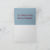 Rosa PlatterbsenWatercolor mit Blumen Dankeskarte (Innenseite)