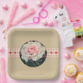 Rosa Platz Pappteller (Party)