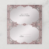 Rosa Platzkarte (Außenseite Aufgefaltet)