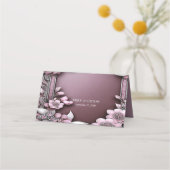 Rosa Platzkarte (Rückseite)