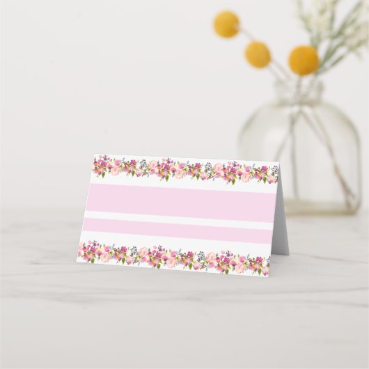 Rosa Platzkarte (Rückseite)