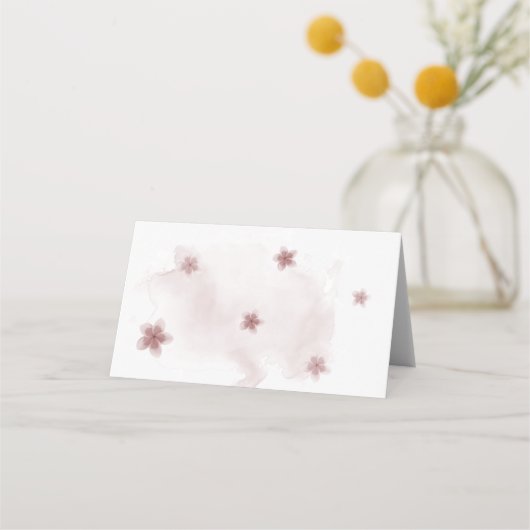 Rosa Platzkarte (Rückseite)