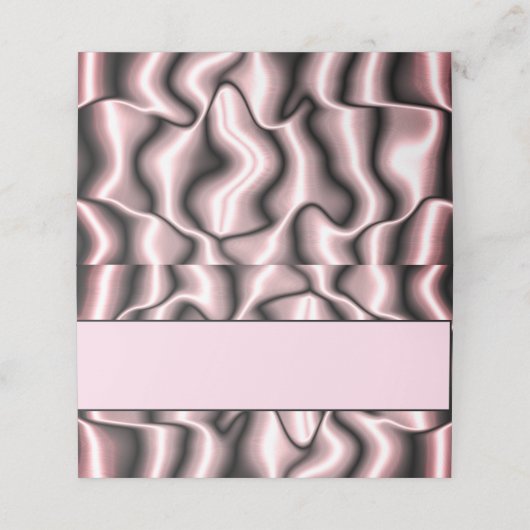 Rosa Platzkarten (Außenseite Aufgefaltet)