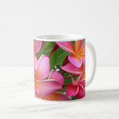 Rosa Plumeria Kaffeetasse (VorderseiteRechts)